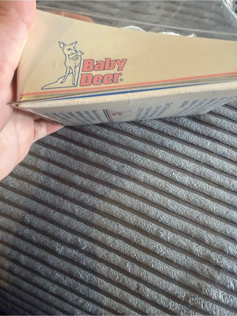 Baby Deer Cream Lace Ribbon Vintage Baby Shoes
